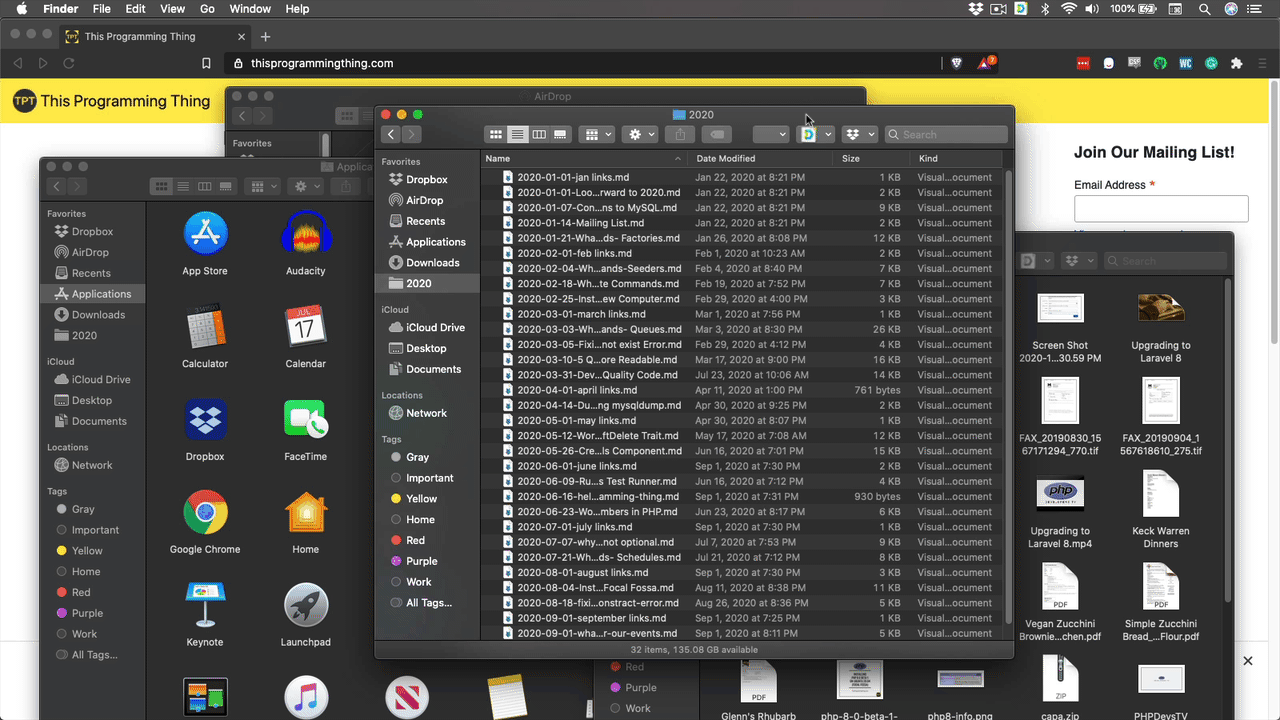 Image showing using command+` to switch windows